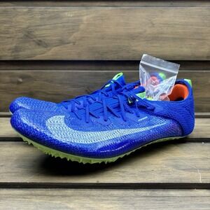 Nike‎ Zoom Superfly Elite 2 Racer Blue Lime Blast CD4382-400 sz 15 Men's Spikes